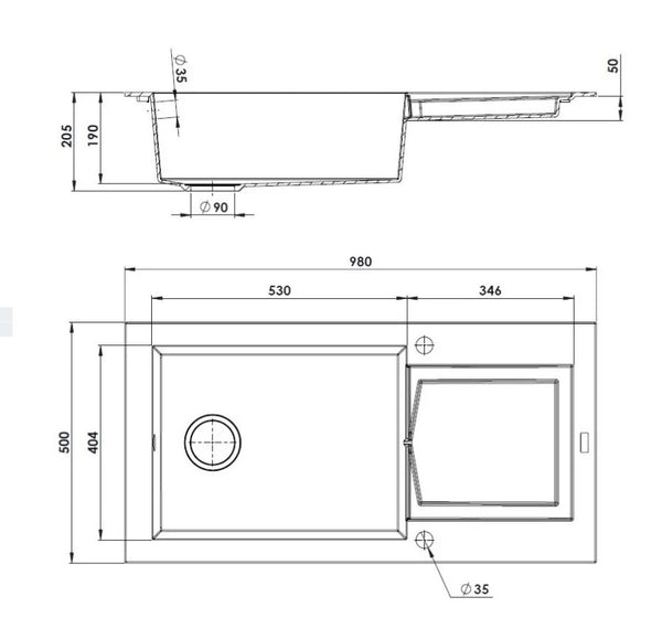 Évier à encastrer multifonction KATLA 1 giga-bac