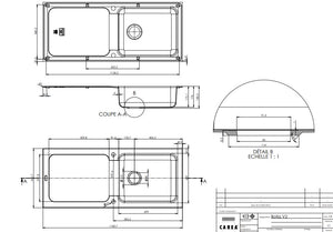 Évier à encastrer BOTIA 1 bac