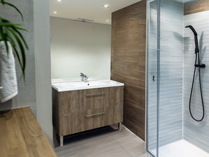 Concept plan vasque + meuble tiroirs LUNEA 120 cm