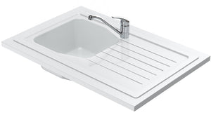 Évier à poser VENDÉE – 1 cuve – 90 x 60 cm – Minéral