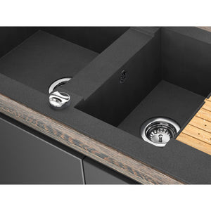 Vidage automatique pour évier EOLE 2 bacs